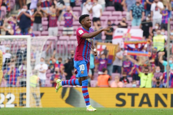 Alegría total en el FC Barcelona: Ansu Fati anota golazo en su regreso a las canchas