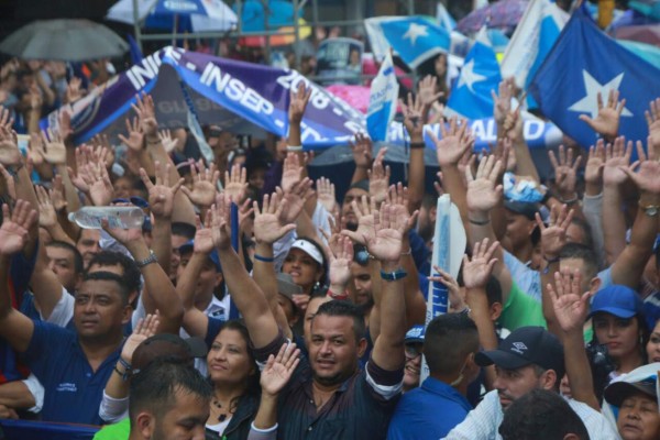 Nacionalistas le piden cuatro años más a JOH