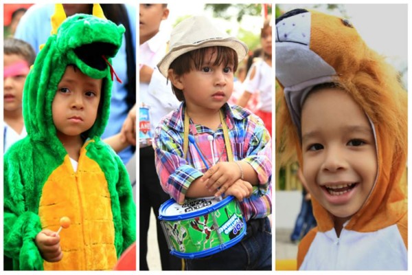 Fotos: Así demostraron el civismo los pequeños patriotas
