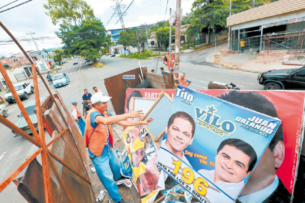 Elecciones de Honduras dejaron 150 toneladas de basura