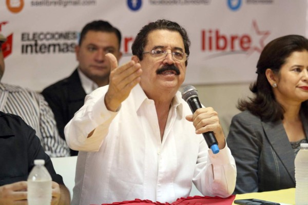 Mel Zelaya denuncia amenazas de supuestos sicarios