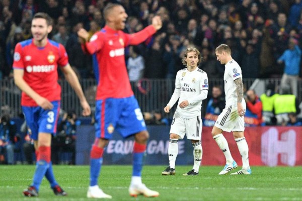 ¡Batacazo! El Real Madrid cae frente al CSKA en la Champions League