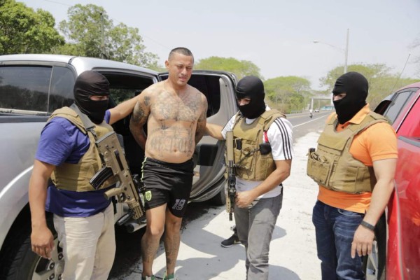Capturan a peligroso salvadoreño de la MS-13 en Honduras