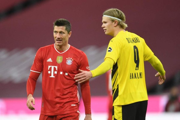 Bayern Múnich le remontó al Dortmund con hat-trick de Lewandowski; Haaland marcó doblete