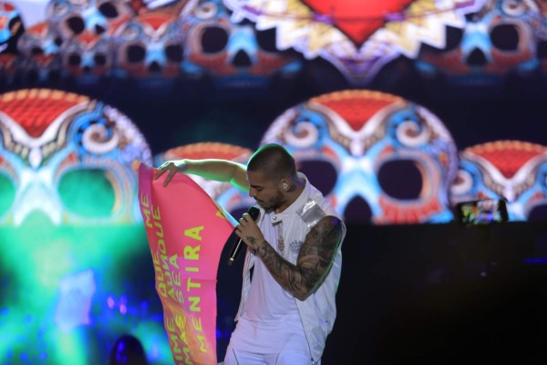 Maluma sedujo y conquistó en el concierto del año