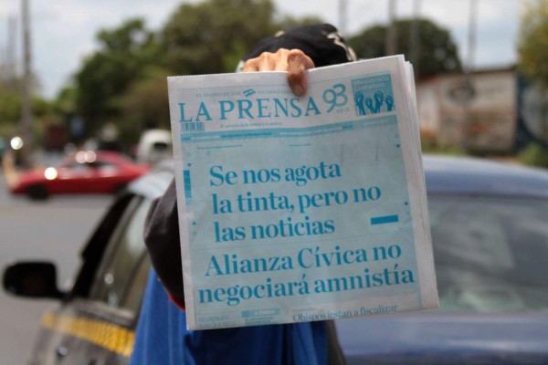 'Se nos acaba la tinta” denuncia diario afectado por bloqueo del gobierno de Nicaragua