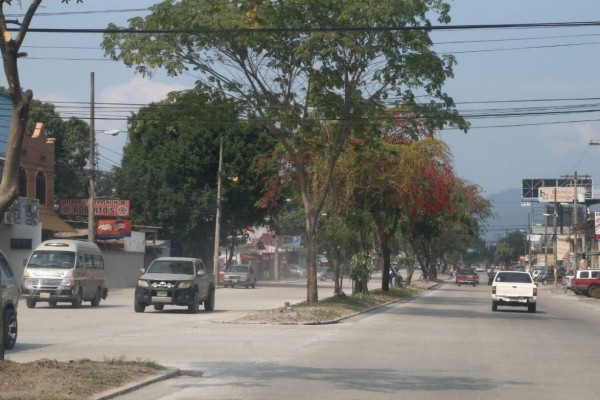 Habilitada la avenida júnior de San Pedro Sula