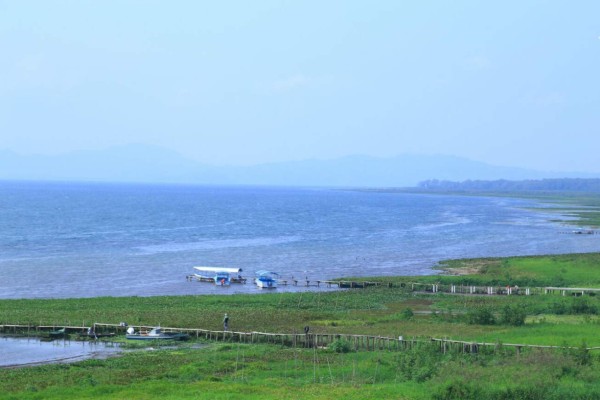 El Lago de Yojoa se achica, pierde profundidad y población de peces