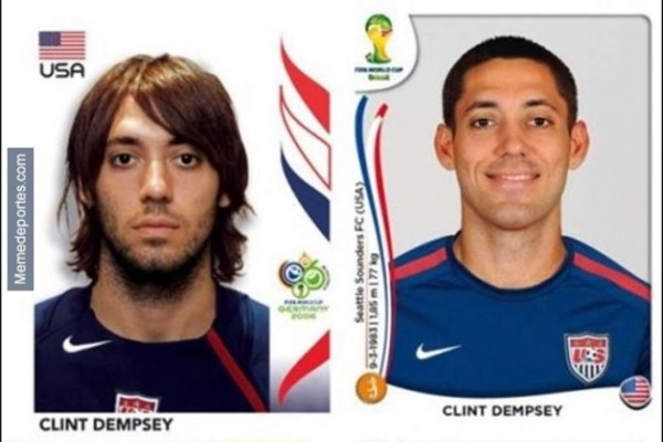 El antes y el después de los jugadores en las vistas del álbum Panini