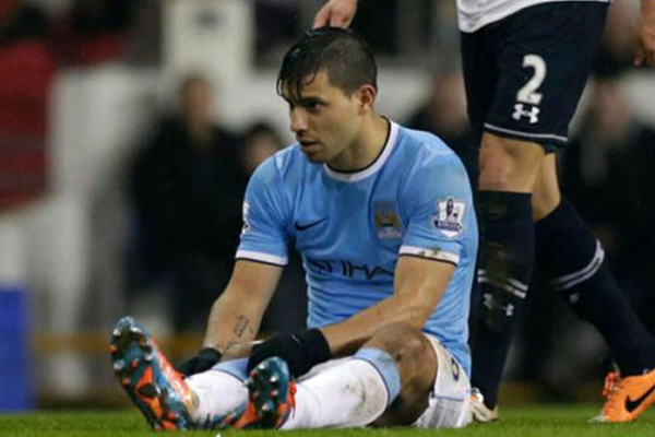 Kun Agüero estará de baja un mes y se perderá primer juego ante el Barça