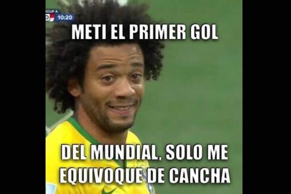 Marcelo y el árbtiro, las víctimas del partido Brasil-Croacia