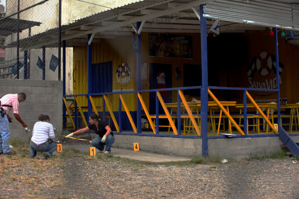 Investigan crimen en cancha de futbolito de Tegucigalpa