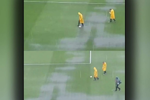 Superclásico Boca-River: Lluvia torrencial inunda la Bombonera