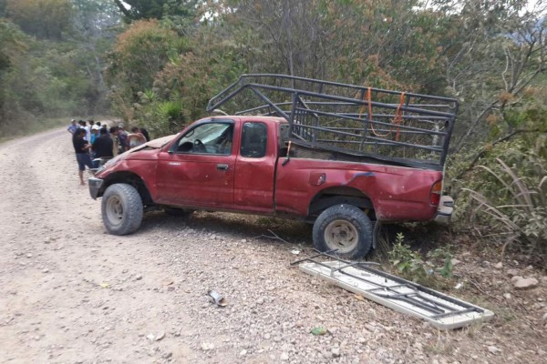 Volcamiento deja un muerto y 14 heridos en Intibucá