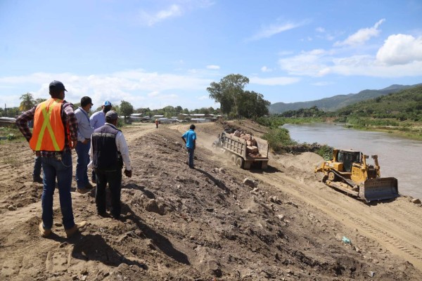 En un 40% avanzan trabajos de protección en bordos de Chamelecón
