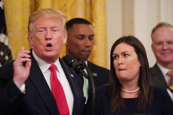 Trump anuncia que Sarah Sanders deja su cargo como portavoz de la Casa Blanca