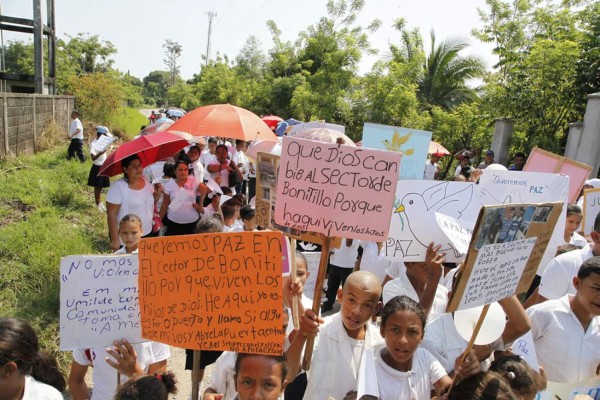 Honduras: Habitantes de Bonitillo proclaman paz en su comunidad