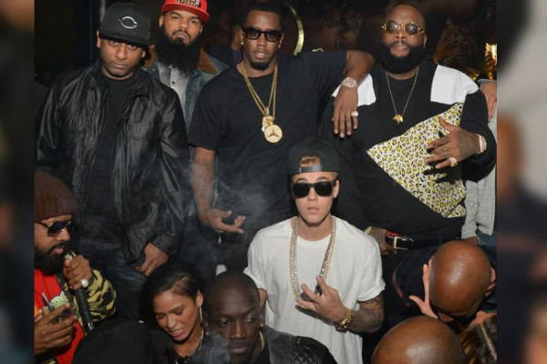 Justin Bieber de fiesta con Sean Diddy