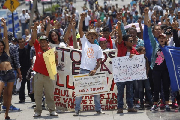 Caravana de migrantes hondureños llega a su destino, Ciudad de México