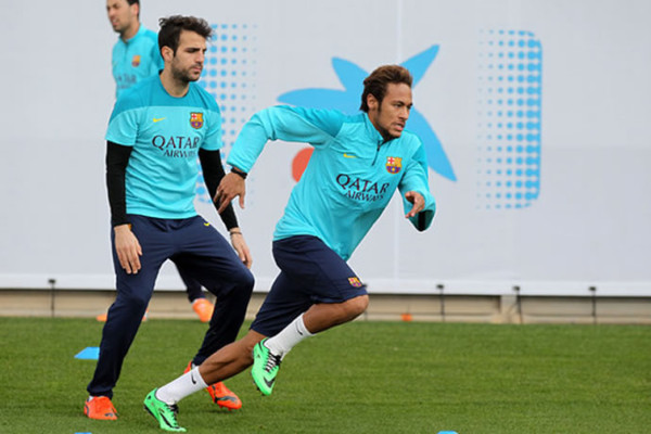 Neymar empieza a ejercitarse con el grupo