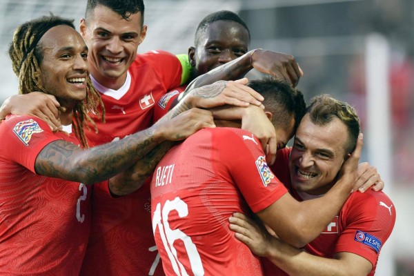 Suiza le receta paliza de escándalo a Islandia en la Liga de Naciones de la Uefa