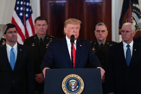 Trump anuncia sanciones inmediatas contra Irán tras ataque con misiles