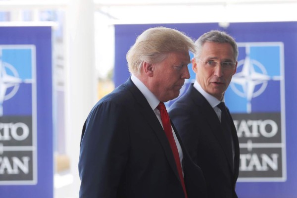 Trump se reunirá con Merkel y Macron durante la cumbre de la OTAN