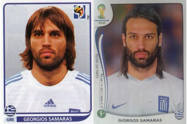 El antes y el después de los jugadores en las vistas del álbum Panini