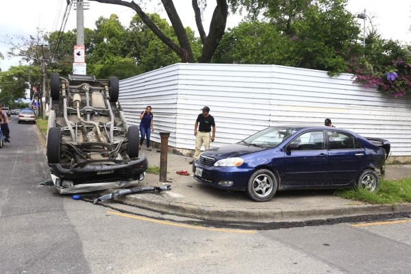 Al menos ocho accidentes de tránsito ocurren a diario en San Pedro Sula