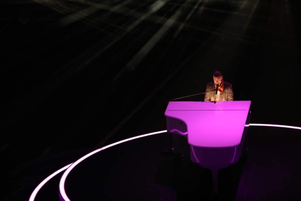 MINNEAPOLIS, MN - FEBRUARY 04: Justin Timberlake performs during the Pepsi Super Bowl LII Halftime Show at U.S. Bank Stadium on February 4, 2018 in Minneapolis, Minnesota. Christian Petersen/Getty Images/AFP