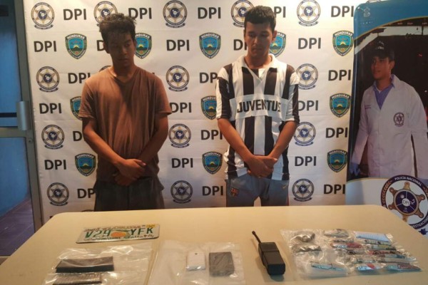Capturan a supuestos pandilleros con droga en Danlí