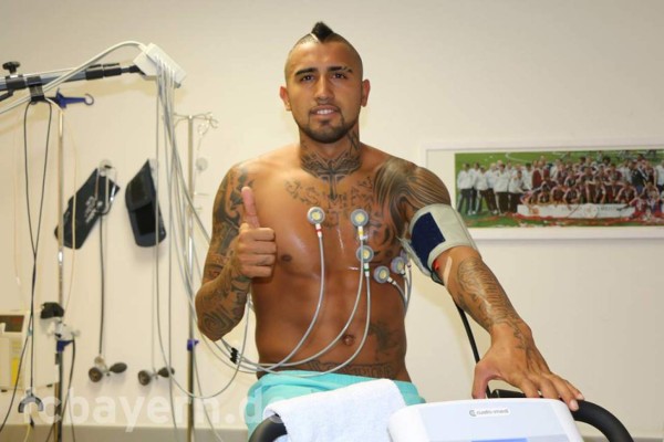 Arturo Vidal pasó sin problemas los exámenes médicos.