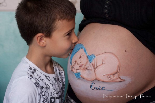 Barrigas pintadas, la última moda de las embarazadas