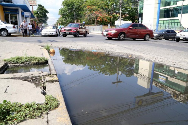 Colapsado sistema de aguas negras en Guamilito molesta a vecinos