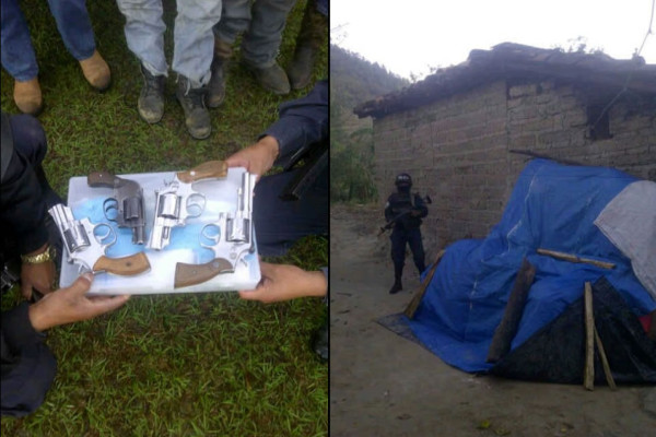 Seis hombres detenidos deja allanamiento en el occidente de Honduras