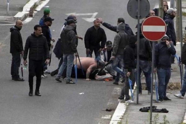 Tres aficionados heridos por disparos en Roma antes de la final de Copa