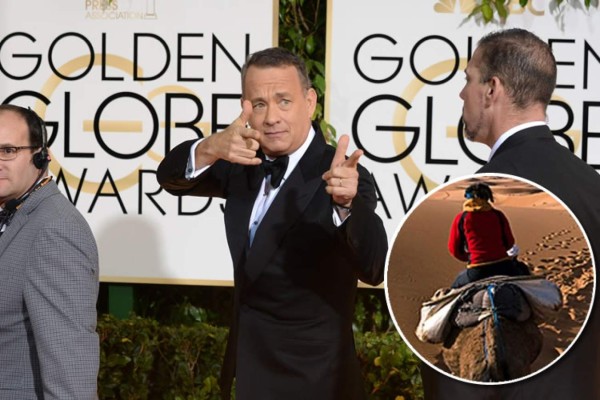 Tom Hanks sufre accidente en el desierto y debe viajar en mula
