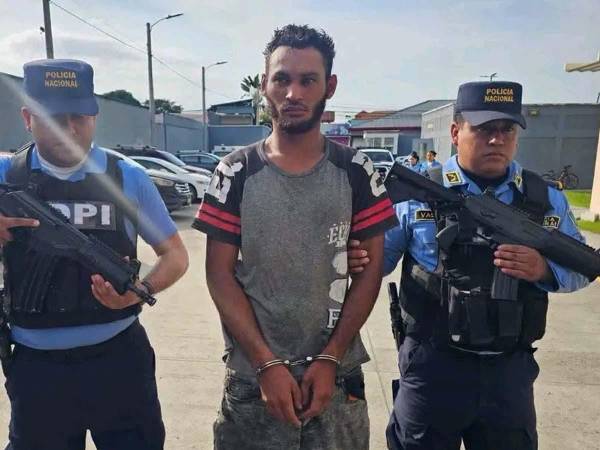 La Policía presentará al detenido en El Progreso, Yoro.