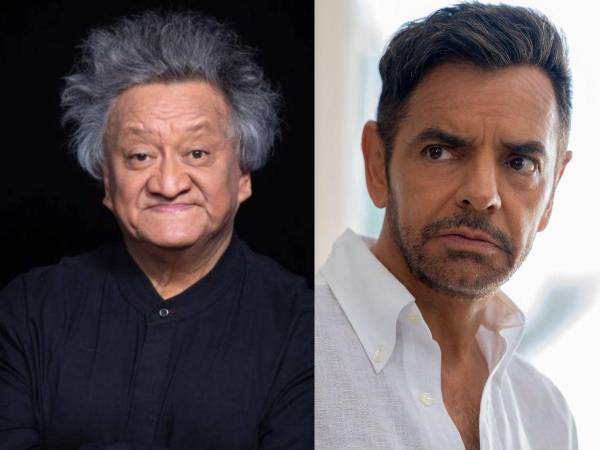 Los comediantes Jorge Falcón y Eugenio Derbez.