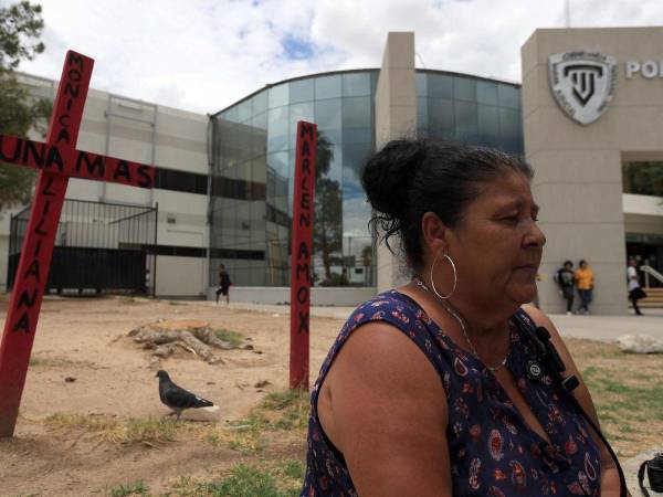 Lorenza Elena Cibrián, viuda de Raúl Rodríguez, en Ciudad Juárez.
