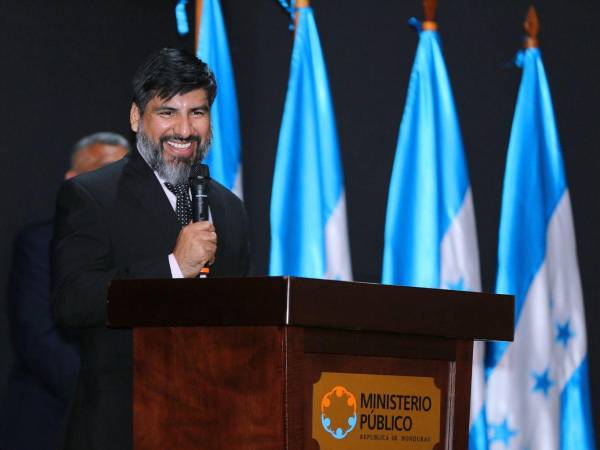 Fiscal General de Honduras, Johel Zelaya durante evento del Ministerio Público.