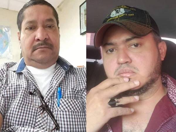 Fotos en vida de Mario Matute padre y su hijo del mismo nombre, quienes fueron asesinados la noche del jueves 18 de julio en Villanueva, Cortés.