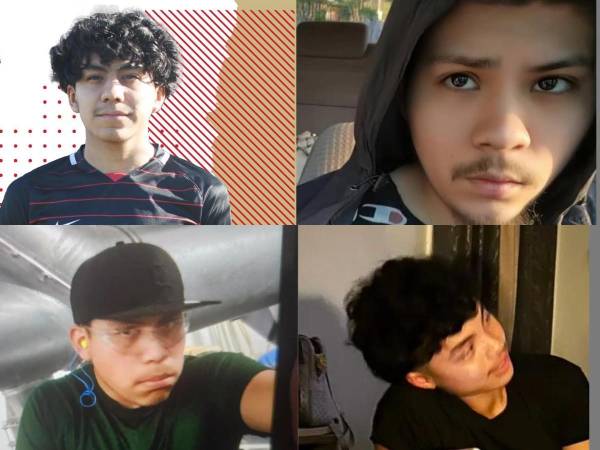 Fotos en vida de los cuatro jóvenes que fueron asesinados la noche del sábado 24 en un parque de Georgia.