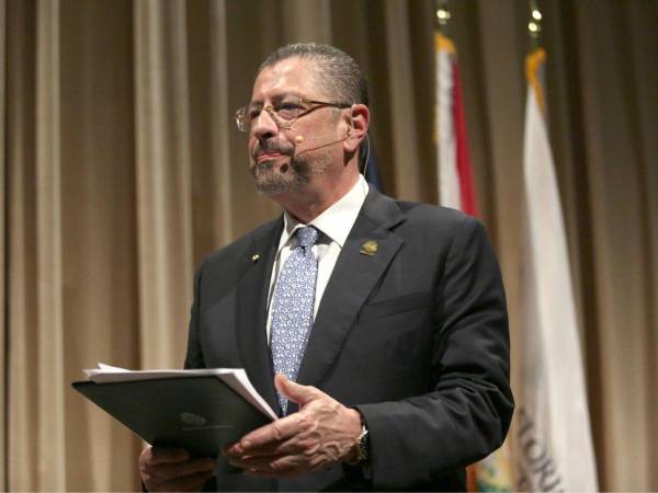 El presidente de Costa Rica, Rodrigo Chaves, en una imagen de archivo.