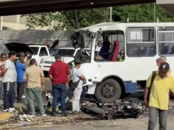 El accidente ocurrido en el sector caraqueño de La Yaguara, en el municipio Libertador.