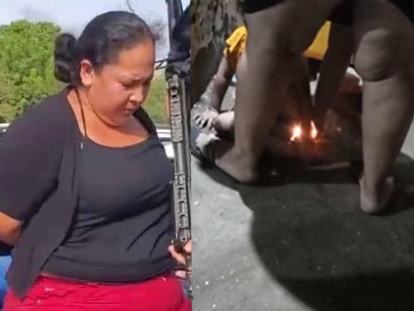 Captura del video donde se muestra a Darlin Pérez Lagos maltratando a su hija.