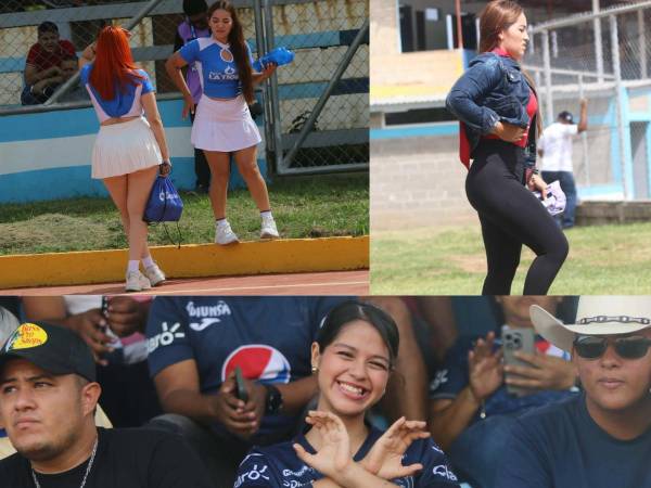 Gran ambiente se vive en las gradas en el duelo entre Juticalpa y Motagua por la primera jornada de la Liga Nacional. FOTOS, Aníbal Vasquez y Alex Pérez
