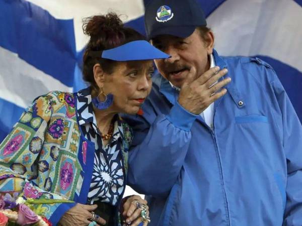 Daniel Ortega, presidente de Nicaragua, y Rosario Murillo, primera dama.