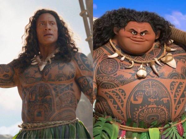 La caracterización de 'La Roca' como Maui fue duramente criticada.