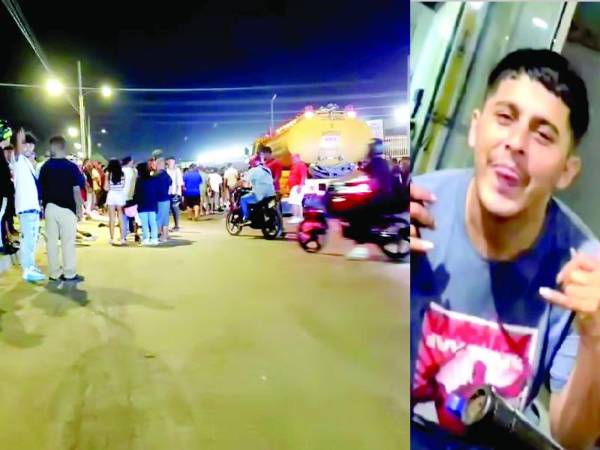 El cuerpo de Erick Osorio Caballero quedó tendido en la carretera y aunque personas quisieron auxiliarlo, ya no tenía vida.